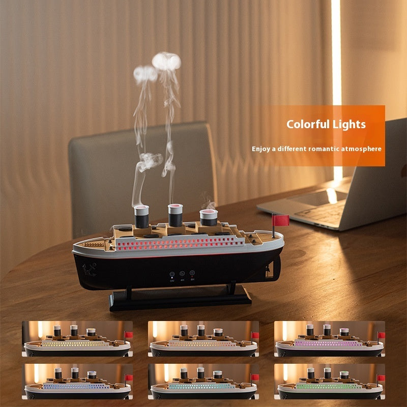 Creative Retro Ship Aroma Diffuser Smoke Ring Jellyfish Spray Humidifier